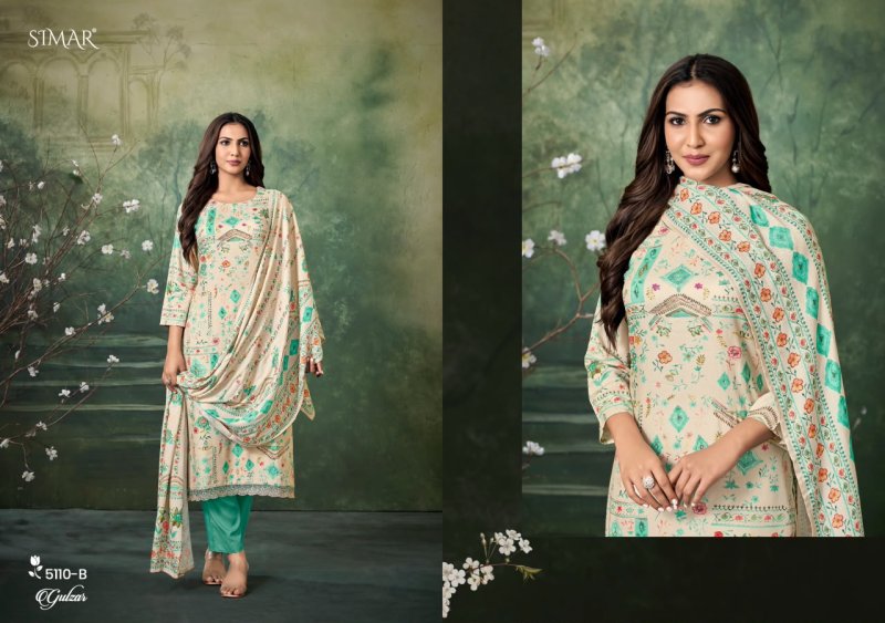 Gulzar By Glossy Viscose Pashmina Dress Materials